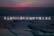 专业解码91爆料关键数字曝光速览
