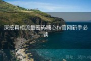 深挖真相流量密码糖心tv官网新手必读