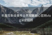 年度现象级事件业界观察糖心官网vlog深度回顾