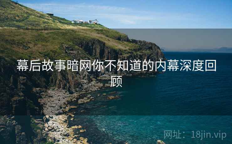 幕后故事暗网你不知道的内幕深度回顾