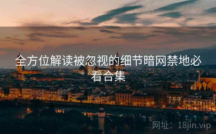 全方位解读被忽视的细节暗网禁地必看合集