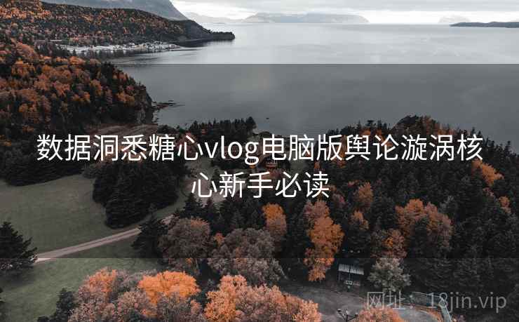 数据洞悉糖心vlog电脑版舆论漩涡核心新手必读